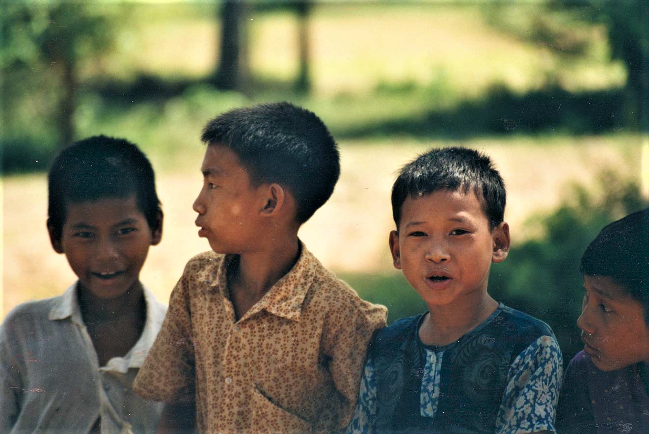 curly nomad asia myanmar burma children playing photo